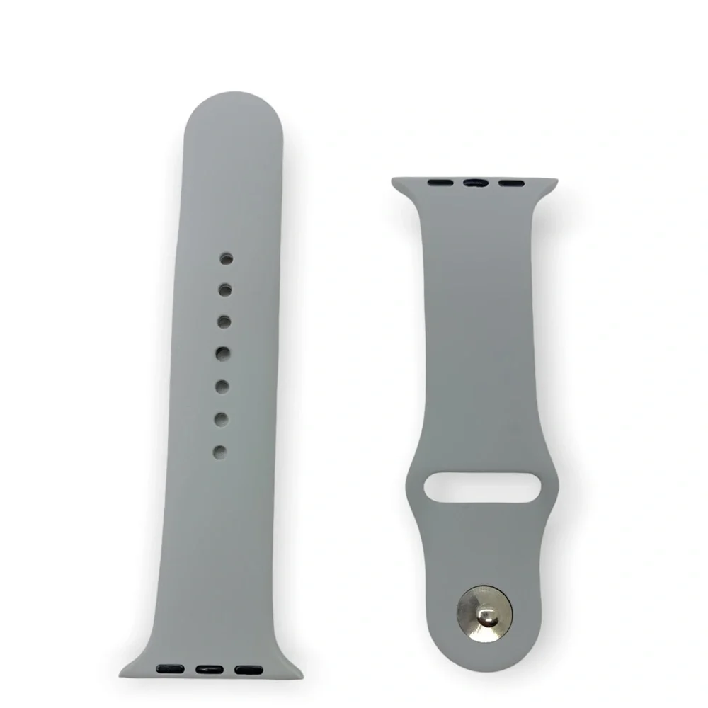NWOT Apple Watch silicone Gray band 42/44 MM